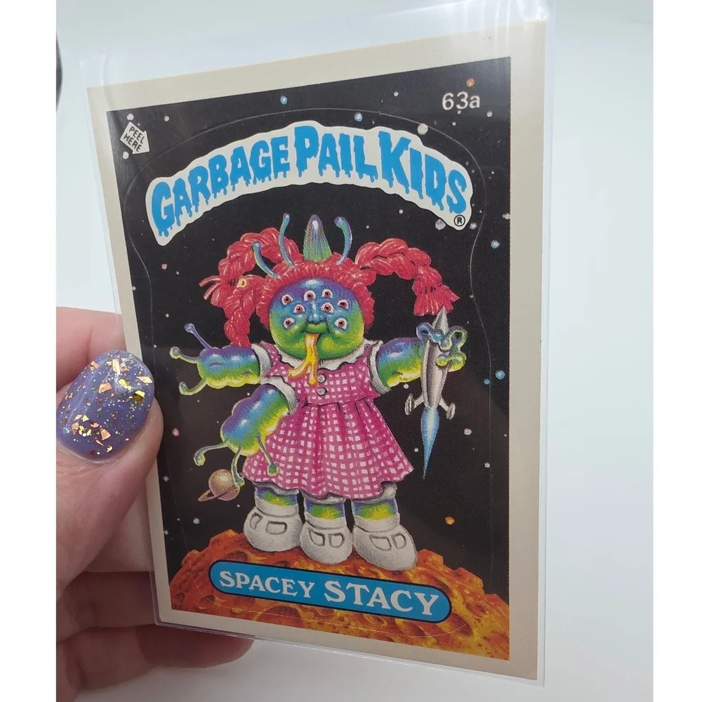 Topps Garbage Pail Kids OS2 Spacey Stacy 63a Fair 1985 Series 2 Card
